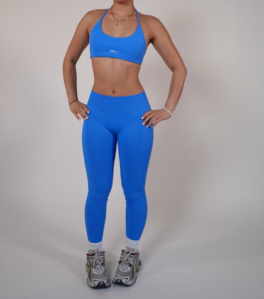 AOKI BLUE SPORTS BRA + LEGGINGS BUNDLE