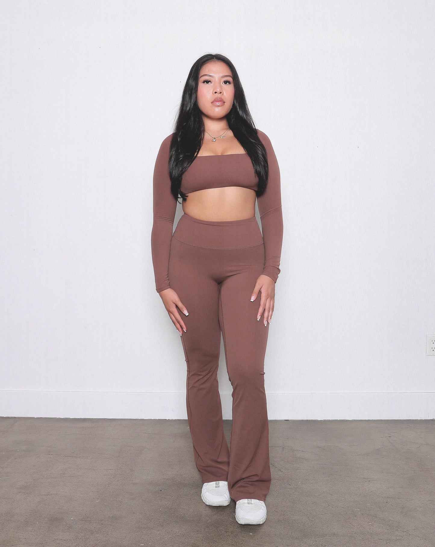 BUTTER SPORTS BRA - COCOA