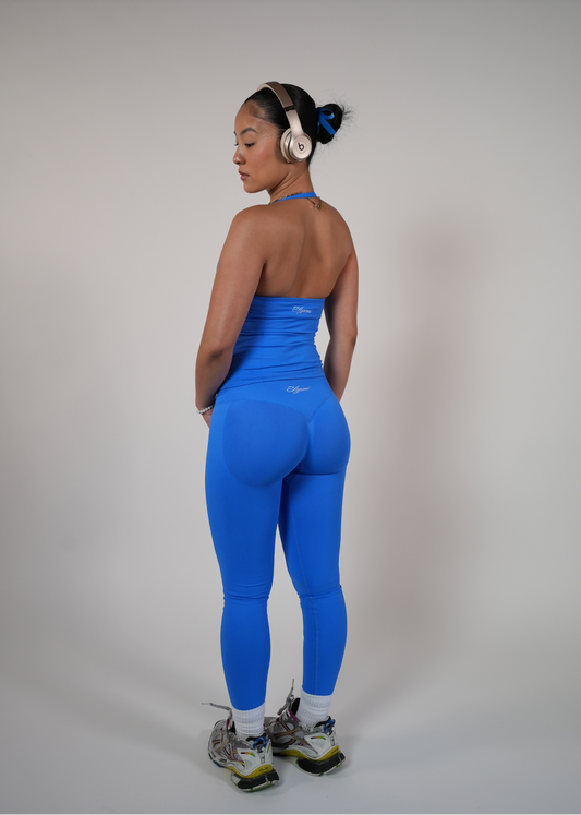 HALTER TANK - AOKI BLUE